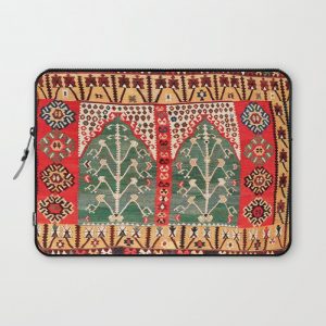 Saf Gumushane Northeast Anatolian Kilim Print Computer Cover by Vicky Brago-MitchellA(r) - Laptop Sleeve - 13"
