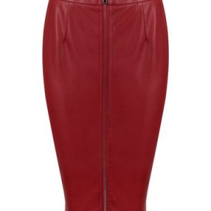 Sexy Zipper Bodycon Solid Mini Skirt