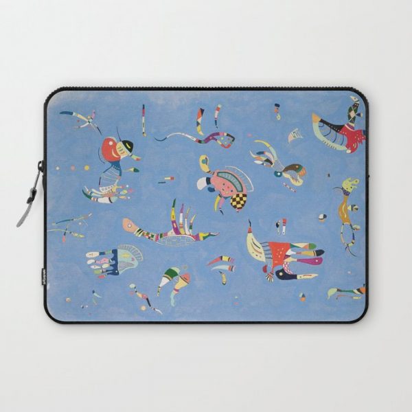 Sky Blue Painting By Wassily Kandinsky Computer Cover by Restored Art And History - Laptop Sleeve - 13"