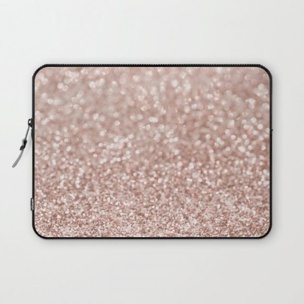Sparkling Rose Gold Blush Glitter #2 #shiny #decor #art #society6 Computer Cover by Anita's & Bella's Art - Laptop Sleeve - 13"