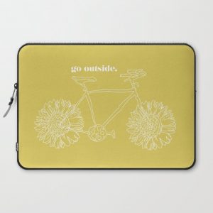 Sunflower Bike Computer Cover by madelinejd - Laptop Sleeve - 15"