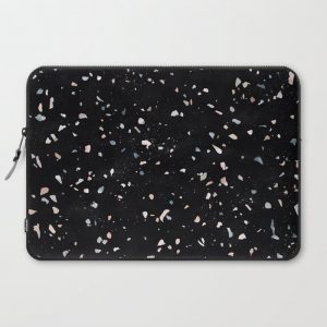 Terrazzo Memphis black galaxy Computer Cover by Sylvain Combe - Laptop Sleeve - 15"