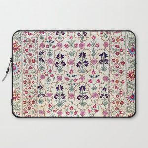 Ura Tube Suzani Uzbekistan Embroidery Print Computer Cover by Vicky Brago-MitchellA(r) - Laptop Sleeve - 15"