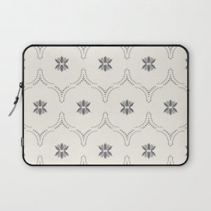 WILDFLOWER JASMIN GREY Computer Cover by holli zollinger - Laptop Sleeve - 13"