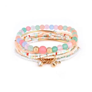 Women's Bohemian Bracelet Rhinestone Beads Multilayer Bracelet
