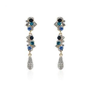 Women's Luxury Earrings Elegant Full Rhinestone Crystal Earrings