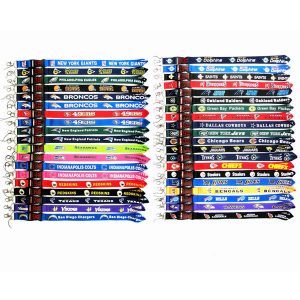 cell phones lanyards straps for football teams id card badge detachable phone neck lanyard keychain for xmas gifts wholesale