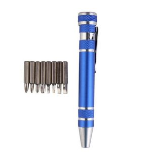convenient 8 in 1 aluminum precision multi-tool screw driver