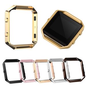 for fitbit blaze accessory watch list box watchcase frame holder case cover metal band for fitbit blaze smart watch 4 color