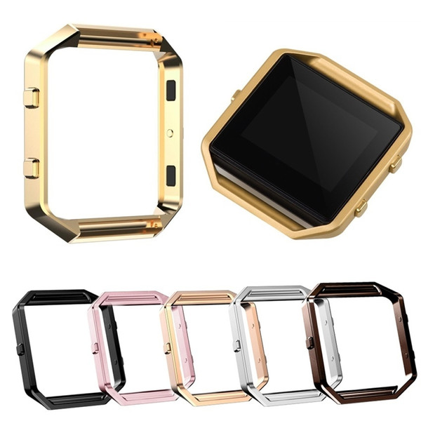 for fitbit blaze accessory watch list box watchcase frame holder case cover metal band for fitbit blaze smart watch 4 color