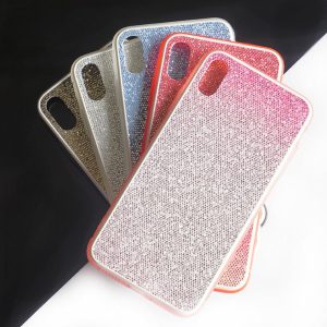 for iphone xs max phone case two-color material transparent soft edge shiny back cover support 10pcs delivery