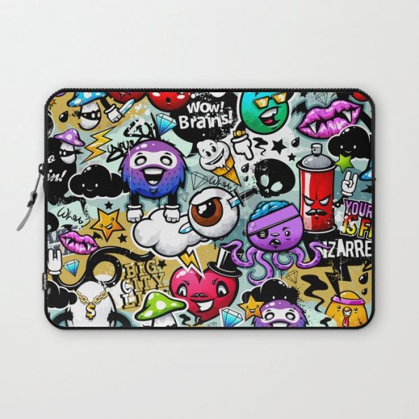 graffiti fun Computer Cover by mark ashkenazi - Laptop Sleeve - 13"