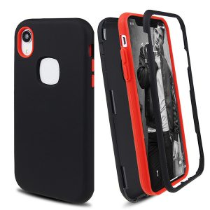 matte finish 3 in 1 hybrid defender phone cases for iphone xr xs max 8 7 6 plus samsung s9 plus note 9