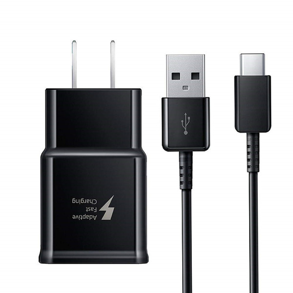 oem adaptive fast wall charger adapter with usb type c cable cord for samsung galaxy s10 s10 plus s9 s8 note 8 9