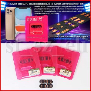 rsim15 r-sim15 r sim 15 r sim 15 unlocking smart card for iphone xmax iphone8 iphone 7 plus and i6 unlocked ios 13 universal unlock