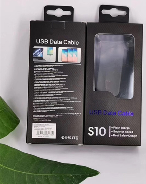 s10+ type c data cable 1m 3ft oem quality fast charging charger cord for samsung galaxy s10 s10e s9 s8 note9 ep-dg970bbe with retail box