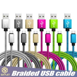 skylet usb cable fast charging data sync phone cable cords usb c type c micro usb for universal cellphones