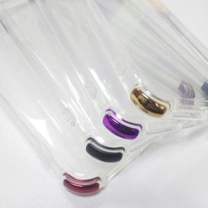 soft tpu phone case back cover with colorful electroplate corner protector for iphone 6/6s plus 7/8 plus x xr xs max for samsung 100pcs