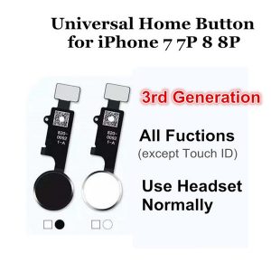 universal home button flex for iphone 7 8 plus return home function solution 3rd generation black white gold rose gold color