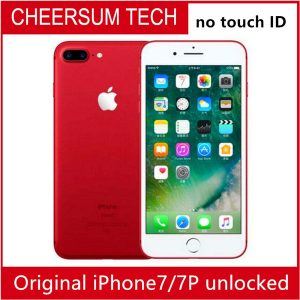 unlocked refurished iphone7 original apple iphone 7/ 7 plus quad core 2gb ram 32gb 128gb 256gb rom 12.0mp 4g mobile phone without touch id