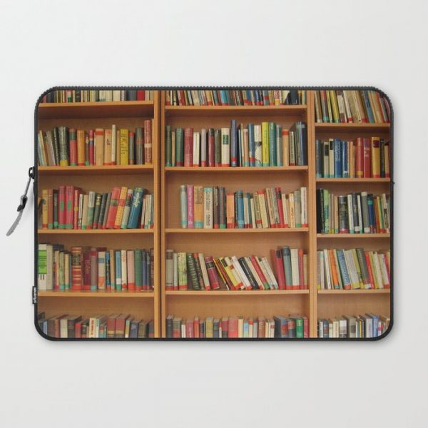 Bookshelf Books Library Bookworm Reading Computer Cover by Liviana - Laptop Sleeve - 15"