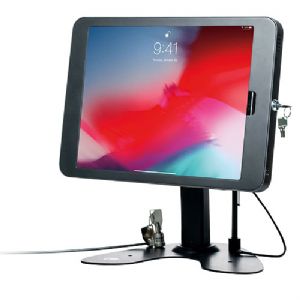 CTA Digital Dual Security Kiosk Stand - Locking Cable Locking Enclosur