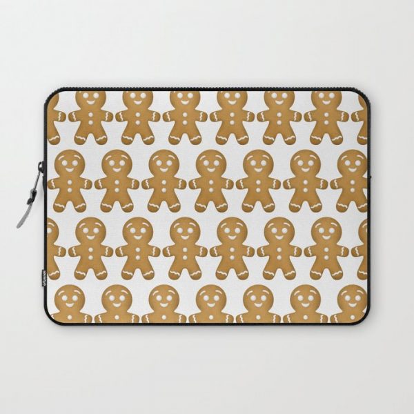 Gingerbread Cookies Pattern Computer Cover by A Little Leafy - Laptop Sleeve - 13"