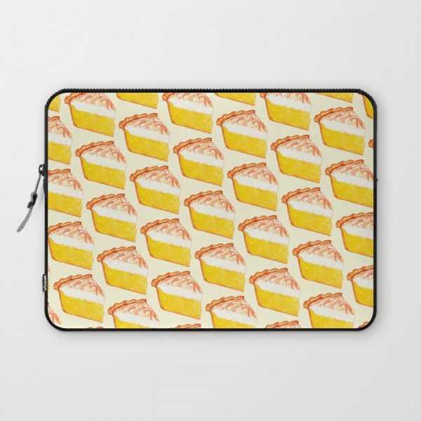 Lemon Meringue Pie Pattern Computer Cover by Kelly Gilleran - Laptop Sleeve - 13"