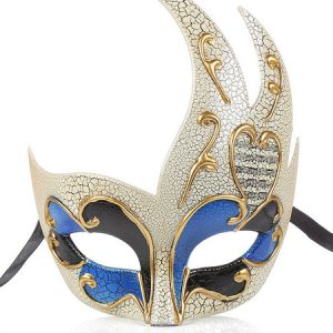 Mask Carnival Costume Crack Pattern Gilding Masquerade Costume Accessories