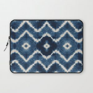 Shibori, tie dye, chevron print Computer Cover by The Moonshrine - Laptop Sleeve - 13"