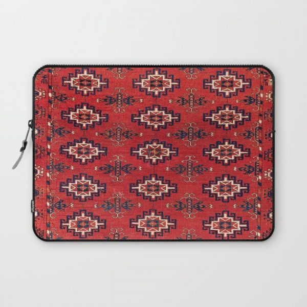 Tekke West Turkestan Sitting Rug Computer Cover by Vicky Brago-MitchellA(r) - Laptop Sleeve - 13"
