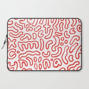 Wiggly Alphabet Pattern Computer Cover by Juliet Furst - Laptop Sleeve - 15"