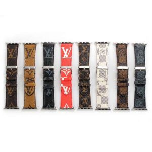 designer watch band 44mm 42mm 40mm 38mm brand smart straps leather luxury watchbands bracelet smart wrist band