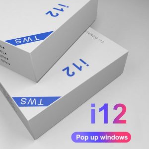 i12 tws bluetooth 5.0 wireless bluetooth headphones support earphones colorful touch control wireless headset earbuds with sealed package
