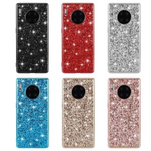 new ultra-thin diamond phone case for huawei mate 30 solid color tpu material cover case for huawei cellphone