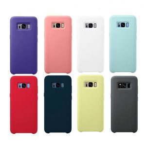 original liquid silicone case silky soft-touch shell cover for samsung galaxy s20 s10 lite/s10e s8 s9 note 8 9 10 with box