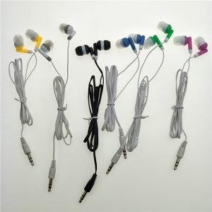 wholesale bulk headphones earbuds 3.5mm in-ear stereo headsest earphones 6 colors dhl fedex 200pcs/lot